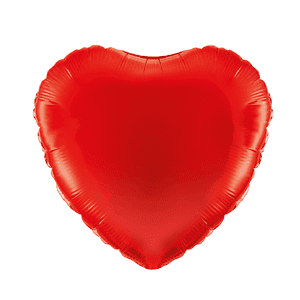 heart shaped foil balloon