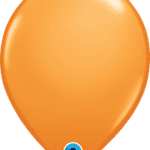 orange latex 11" balloon