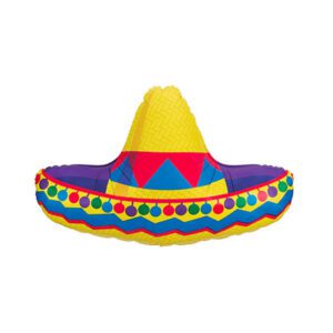 Mexican sombrero fiesta helium balloon