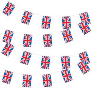 Party bunting decoration for King's coronation.